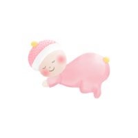 cute baby sleeping png