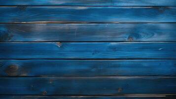 Blue wooden background AI Generated photo