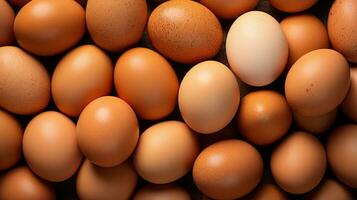 Brown chicken eggs background AI Generated photo