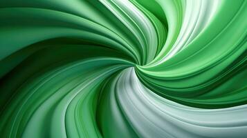 Green and white swirl background AI Generated photo
