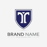 letter T logo image and font T design graphic  vector