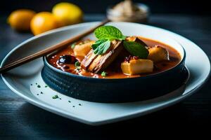 the food of the person. AI-Generated photo