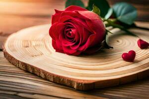 the red rose is the symbol of love and romance. AI-Generated photo