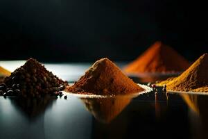 a collection of spices and spices. AI-Generated photo