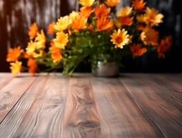 Close-Up Photo of Wooden Table, Rustic Charm