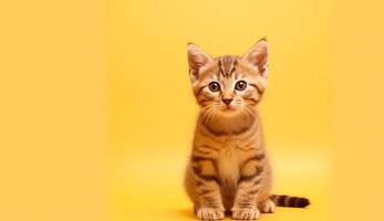 Cute and Playful Adorable Cat Photo with copy space