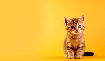 Cute and Playful Adorable Cat Photo with copy space