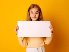 Graceful Woman's Hands Holding Paper Frame photo