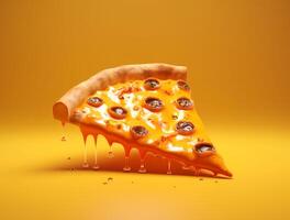 Freshly Baked Pizza with Tasty Toppings Ai generated photo