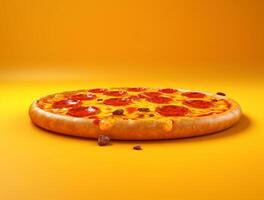 Freshly Baked Pizza with Tasty Toppings photo