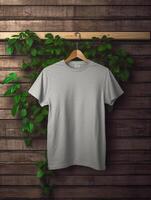 White T-shirt Free photo Ai generated