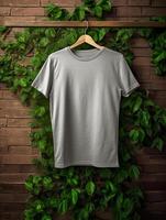 White T-shirt Free photo Ai generated