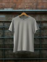 Professional Grey T-Shirt for Mockup Design Ai generated photo