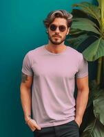 Professional Grey T-Shirt for Mockup Design  Ai generated photo