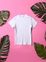 Professional White T-Shirt for Mockup Design Ai generated photo