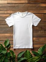 Professional White T-Shirt for Mockup Design Ai generated photo