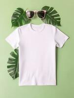 Professional White T-Shirt for Mockup Design Ai generated photo