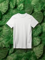 Professional White T-Shirt for Mockup Design Ai generated photo