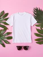 Professional White T-Shirt for Mockup Design Ai generated photo