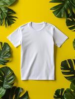 profesional blanco camiseta para Bosquejo diseño ai generado foto