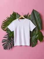 Professional White T-Shirt for Mockup Design Ai generated photo