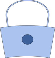 Lock icon for decoration and design. png