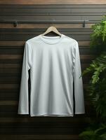 Professional White T-Shirt for Mockup Design AI Generative photo