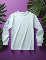 Professional White T-Shirt for Mockup Design AI Generative photo