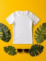 Professional White T-Shirt for Mockup Design Ai generated photo