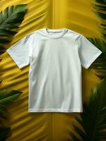 Professional White T-Shirt for Mockup Design Ai generated photo