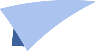 Paper plane for decoration and design. png