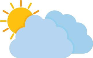 Cloudy Weather Line Icon vector