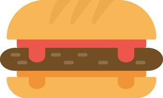 Deli Style Sandwich Vector Icon
