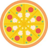 icono de vector de pizza