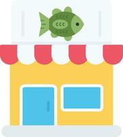 Fishing Gear Shop Vector Icon