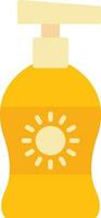 After Sun Lotion Vector Icon