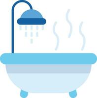 caliente bañera vector icono