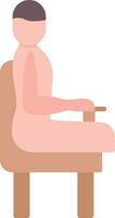 Sitting Position Vector Icon
