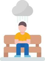 Loneliness Vector Icon