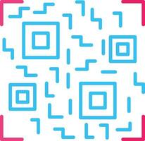 icono de vector de código qr