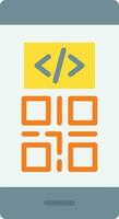 Smartphone Coding Vector Icon