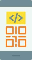 Smartphone Coding Vector Icon