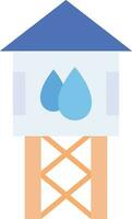 icono de vector de torre de agua