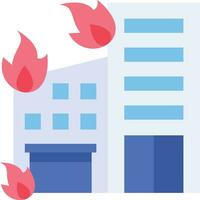 Building Fire Vector Icon