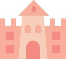 icono de vector de castillo de arena