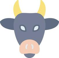 icono de vector de vaca