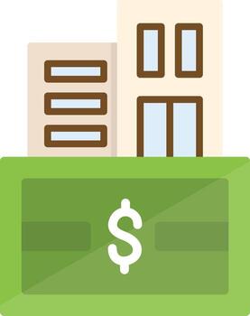 fijo activo vector icono