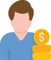 Male Financial Advisor Vector Icon