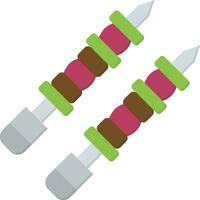 Shish Kebab Vector Icon