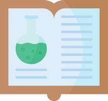 Chemistry Open Book Vector Icon